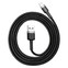 Изображение товара «Кабель Baseus Cafule Cable USB or Lightning 2М Black/Grey» №1