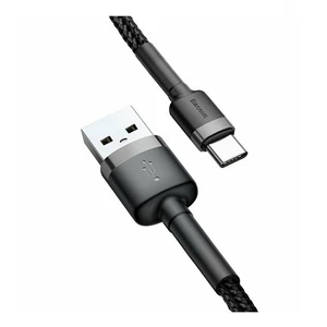 Изображение товара «Кабель Basues USB For Type-C 3A 1M Cafule Cable Black/Grey»