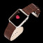 Изображение товара «Ремешок для Apple Watch 42мм, кожаный коричневый, классическая пряжка (крокодил)» №4