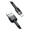 Изображение товара «Кабель Baseus Cafule Cable USB or Lightning 2.4A 1М Black/Grey» №5