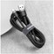 Изображение товара «Кабель Basues USB For Type-C 3A 1M Cafule Cable Black/Grey» №13