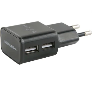 Изображение товара «Сетевое зарядное устройство Red Line 2 USB NT-2A 2.1A Black»
