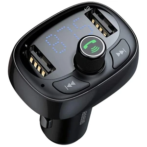 Изображение товара «Автомобильное зарядное устройство с FM-трансмиттером Baseus T-Typed MP3 Car Charger (S-09A)»