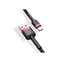 Изображение товара «Кабель Basues USB For Type-C 3A 2M Cafule Cable Black/Red» №3