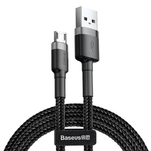 Изображение товара «Кабель Baseus USB For Micro 2.4A 1M Cafule Cable Black/Grey»