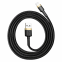Изображение товара «Кабель Baseus Cafule Cable USB or Lightning 2.4A 1М Black/Gold» №8