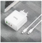 Изображение товара «Блок питания сетевой 1 USB, 2 Type-C HOCO N30, 65W White» №6