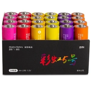 Изображение товара «Набор батареек Xiaomi ZMi Rainbow I5 AA LR6 (24 шт)»