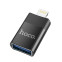 Изображение товара «Переходник Hoco UA17 OTG (Female) USB 2.0 to Lighting (Male) Black» №2