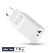 Адаптер питания GUOKE 65W Fast Charge USB/Type-C White