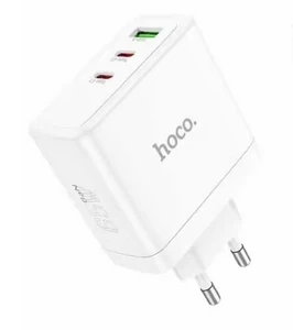 Изображение товара «Блок питания сетевой 1 USB, 2 Type-C HOCO N30, 65W White»