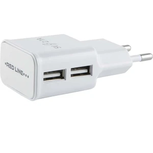 Изображение товара «Сетевое зарядное устройство Red Line 2 USB NT-2A 2.1A White»